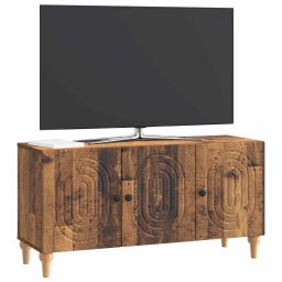 vidaXL TV-kast 99 x 34,5 x 50 cm Oud hout Bewerkt hout