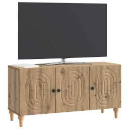 vidaXL TV-kast 99 x 34,5 x 50 cm Artisanaal eiken Bewerkt hout