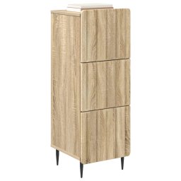 vidaXL Ladenkast 33 x 34,5 x 92 cm Bewerkt hout Sonoma Eiken