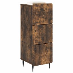 vidaXL Ladenkast 33 x 34,5 x 92 cm Bewerkt hout Gerookt eiken