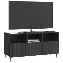 vidaXL TV-kast met lade Zwart 102 x 34,5 x 50 cm Bewerkt hout