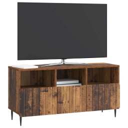 vidaXL TV-kast met lade Oud hout 102 x 34,5 x 50 cm Bewerkt hout