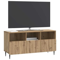 vidaXL TV-kast 102 x 34,5 x 50 cm Artisanaal eiken Bewerkt hout