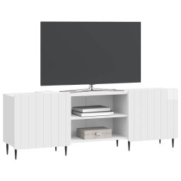 vidaXL TV-kast Hoogglans Wit 150 x 31 x 52 cm Bewerkt hout