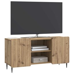vidaXL TV-kast 102 x 34,5 x 52 cm Artisanaal eiken Bewerkt hout