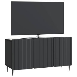 vidaXL TV-kast 99 x 34,5 x 52 cm Zwart Bewerkt hout