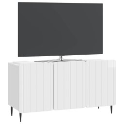 vidaXL TV-kast 99 x 34,5 x 52 cm Hoogglans Wit Bewerkt hout