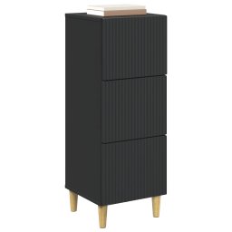 vidaXL Ladenkast Zwart 33 x 34,5 x 90 cm Bewerkt hout