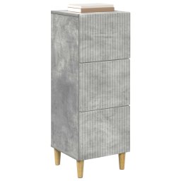 vidaXL Ladenkast Betongrijs 33 x 34,5 x 90 cm Bewerkt hout