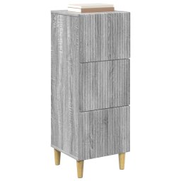 vidaXL Ladenkast Grijs sonoma 33 x 34,5 x 90 cm Bewerkt hout