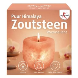 Lucovitaal Puur Himalaya Zoutsteen Waxinelicht