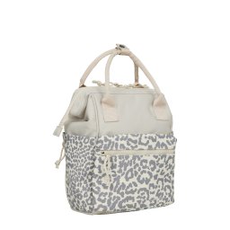 New Rebels Urban Leopard Weverly Rugzak Werktas 10L Laptop Rugzak PU Nylon Beige