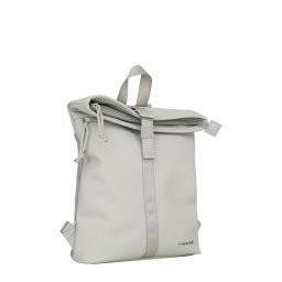 New Rebels Branson Los Angeles Rolltop Backpack Mini 7L Waterafstotende Rugzak van PU Grijs