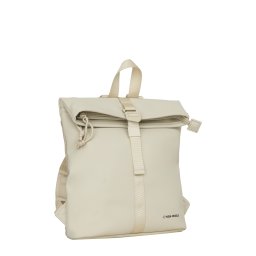 New Rebels Los Angeles Rolltop Backpack Mini 7L Waterafstotende Rugzak van PU Beige