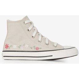 Schoenen Converse Chuck Taylor All Star Hi Flowers- Baby Blauw/wit Unisex 29