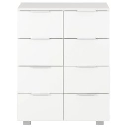 vidaXL Dressoir 60x35x80 cm bewerkt hout hoogglans wit