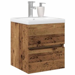 vidaXL Badkamertenk te kast Zwart Eiken 80 x 39 x 62 cm Bewerkt hout