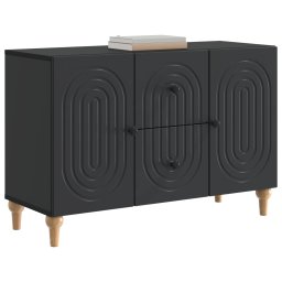 vidaXL TV-kast met lade Zwart 89 x 34,5 x 60 cm Bewerkt hout