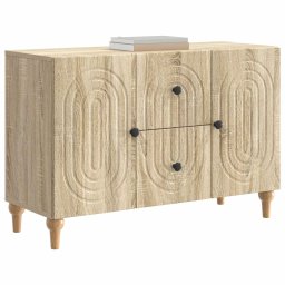 vidaXL TV-kast met lade Sonoma Eiken 89 x 34,5 x 60 cm Bewerkt hout