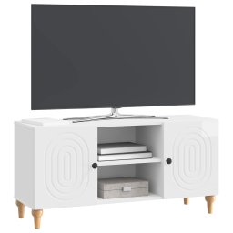 vidaXL TV-kast Hoogglans Wit 102 x 34,5 x 50 cm Bewerkt hout