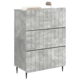 vidaXL Ladenkast 66 x 34,5 x 92 cm Bewerkt hout Betongrijs