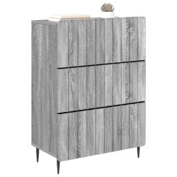 vidaXL Ladenkast 66 x 34,5 x 92 cm Bewerkt hout Grijs sonoma