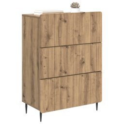 vidaXL Ladenkast 66 x 34,5 x 92 cm Bewerkt hout Artisanaal eiken