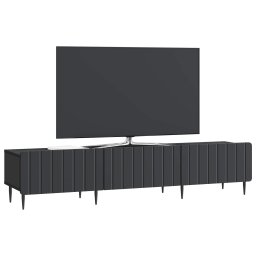 vidaXL TV-kast met lade Zwart 147 x 34,5 x 32 cm Bewerkt hout