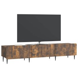 vidaXL TV-kast met lade Gerookt eiken 147 x 34,5 x 32 cm Bewerkt hout
