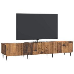 vidaXL TV-kast met lade Oud hout 147 x 34,5 x 32 cm Bewerkt hout