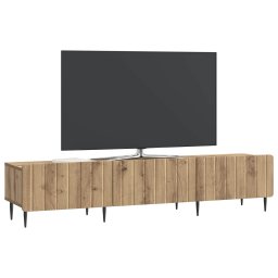 vidaXL TV-kast 147 x 34,5 x 32 cm Artisanaal eiken Bewerkt hout