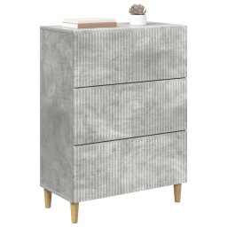 vidaXL Ladenkast 66 x 34,5 x 90 cm Bewerkt hout Betongrijs
