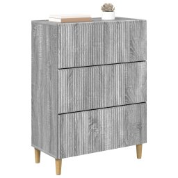 vidaXL Ladenkast 66 x 34,5 x 90 cm Bewerkt hout Grijs sonoma