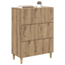 vidaXL Ladenkast 66 x 34,5 x 90 cm Bewerkt hout Artisanaal eiken