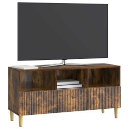 vidaXL TV-kast 102 x 34,5 x 50 cm Gerookt eiken Bewerkt hout