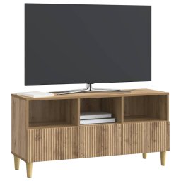 vidaXL TV-kast 102 x 34,5 x 50 cm Artisanaal eiken Bewerkt hout