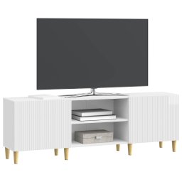 vidaXL TV-kast Hoogglans Wit 150 x 31 x 50 cm Bewerkt hout