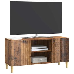vidaXL TV-kast 102 x 34,5 x 50 cm Oud hout Bewerkt hout
