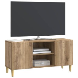 vidaXL TV-kast 102 x 34,5 x 50 cm Artisanaal eiken Bewerkt hout
