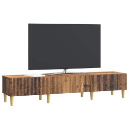 vidaXL TV-kast met lade Oud hout 147 x 34,5 x 30 cm Bewerkt hout