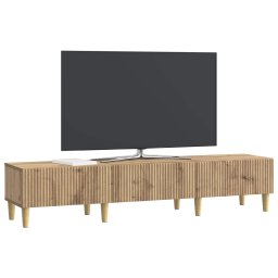 vidaXL TV-kast 147 x 34,5 x 30 cm Artisanaal eiken Bewerkt hout