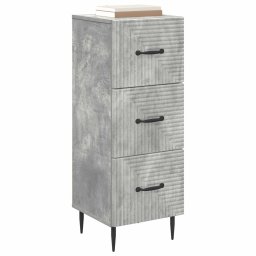 vidaXL Ladenkast Betongrijs 33 x 34,5 x 89,5 cm Bewerkt hout