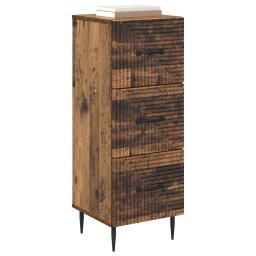vidaXL Ladenkast Oud hout 33 x 34,5 x 89,5 cm Bewerkt hout