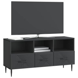 vidaXL TV-kast met lade Zwart 102 x 34,5 x 50 cm Bewerkt hout