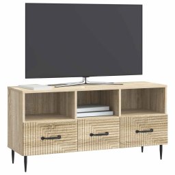 vidaXL TV-kast met lade Sonoma Eiken 102 x 34,5 x 50 cm Bewerkt hout