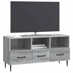 vidaXL TV-kast met lade Grijs sonoma 102 x 34,5 x 50 cm Bewerkt hout