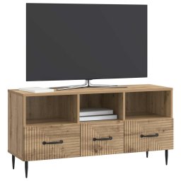 vidaXL TV-kast 102 x 34,5 x 50 cm Artisanaal eiken Bewerkt hout