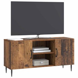 vidaXL TV-kast Oud hout 102 x 34,5 x 50 cm Bewerkt hout