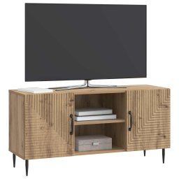 vidaXL TV-kast 102 x 34,5 x 50 cm Artisanaal eiken Bewerkt hout