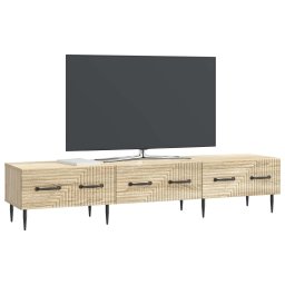 vidaXL TV-kast met lade Sonoma Eiken 147 x 34,5 x 30 cm Bewerkt hout